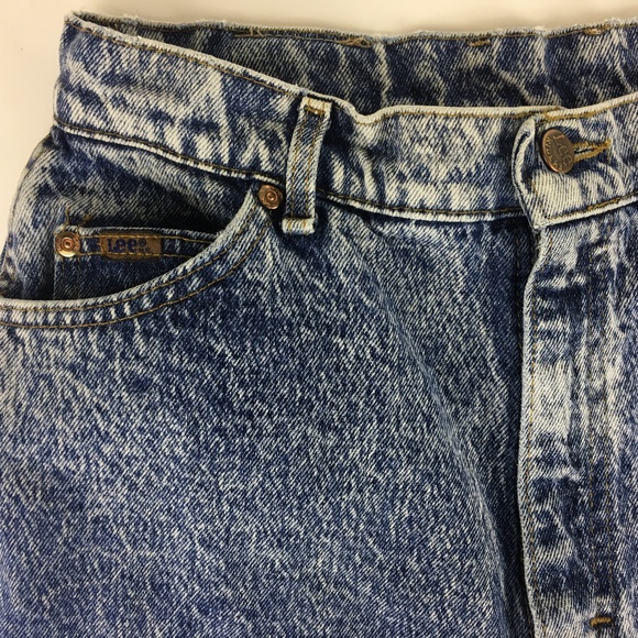 Lee Vintage Jeans Acid Wash High Rise‎ size 14 - Picture 4 of 8